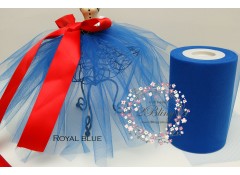 Royal blue - Premium Soft Nylon Tulle roll 6 inch wide 100 yards length